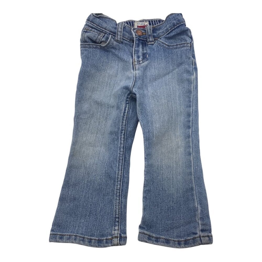 The Children's Place Blue Denim Jeans Baby‎ Girl Size 18-24 Mos Bootcut Stretch